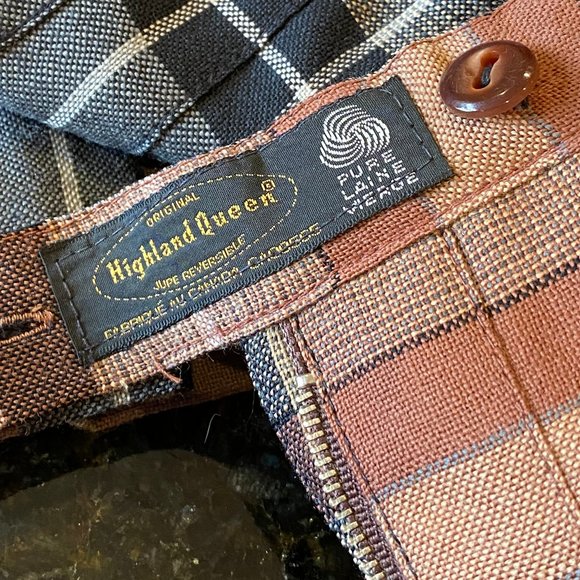 HIGHLAND QUEEN Vintage Reversible, Pleated Skirt; EUC - Picture 7 of 8